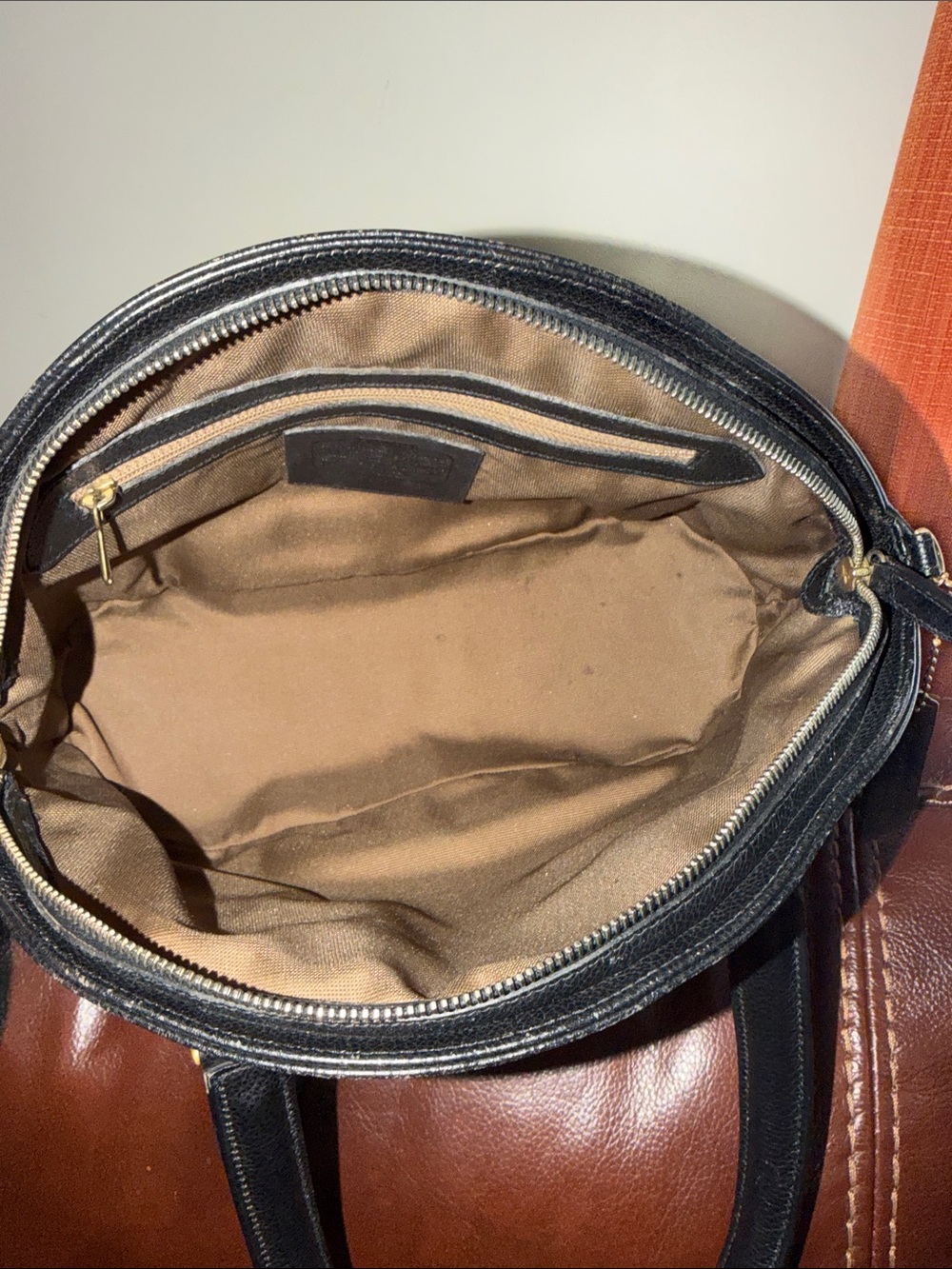 ‼️Vintage Coach Black Leather Satchel - Picture 10 of 12